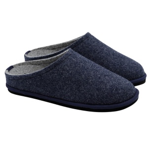 Löwenweiss Hausschuhe Filzpantoffel Easy Bicolor blau/grau